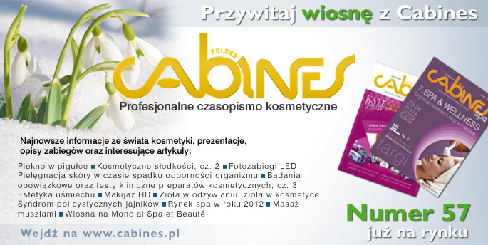 Wiosenne wydanie czasopisma kosmetycznego Cabines już na rynku - 2013
