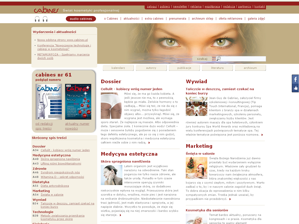 Nowa strona internetowa czasopisma Cabines